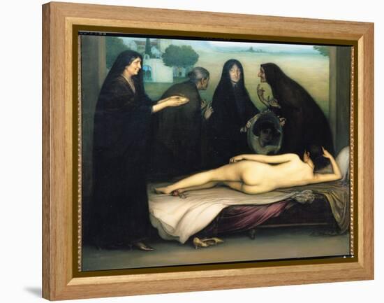 The Sin-Julio Romero de Torres-Framed Premier Image Canvas