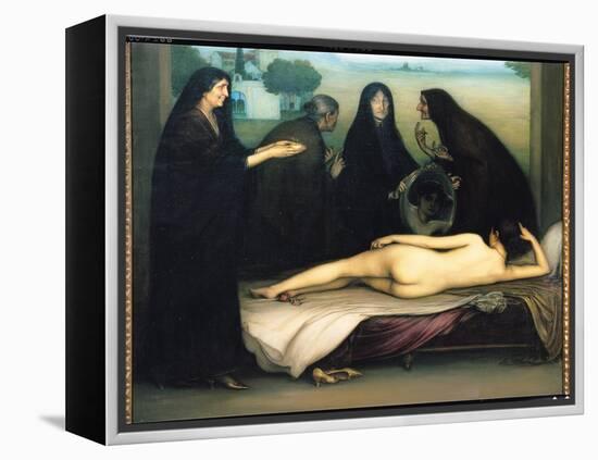 The Sin-Julio Romero de Torres-Framed Premier Image Canvas