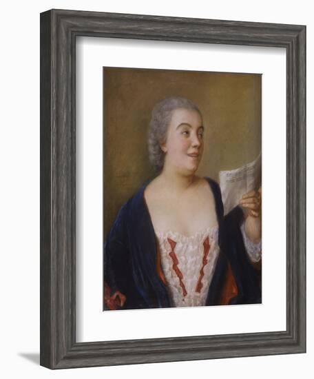 The Singer, 1736-Jean-Etienne Liotard-Framed Giclee Print