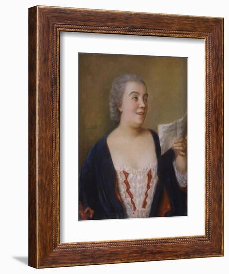 The Singer, 1736-Jean-Etienne Liotard-Framed Giclee Print