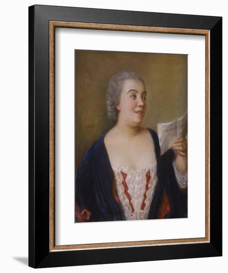 The Singer, 1736-Jean-Etienne Liotard-Framed Giclee Print