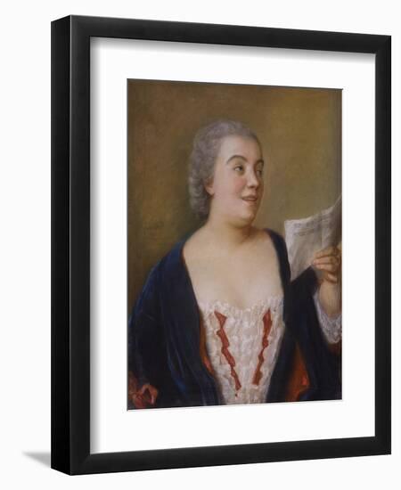 The Singer, 1736-Jean-Etienne Liotard-Framed Giclee Print