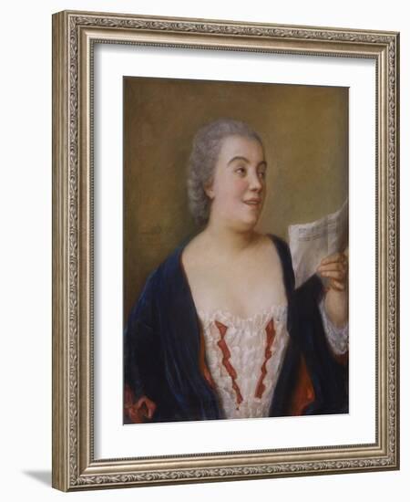 The Singer, 1736-Jean-Etienne Liotard-Framed Giclee Print