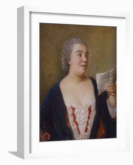 The Singer, 1736-Jean-Etienne Liotard-Framed Giclee Print