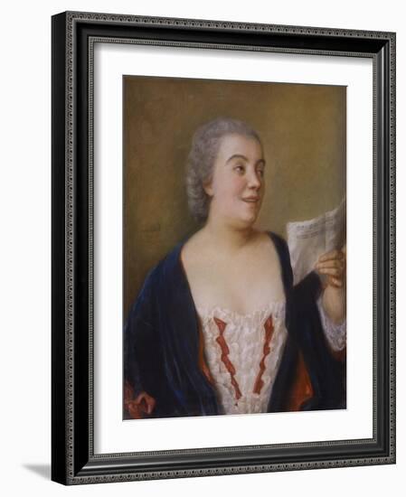 The Singer, 1736-Jean-Etienne Liotard-Framed Giclee Print