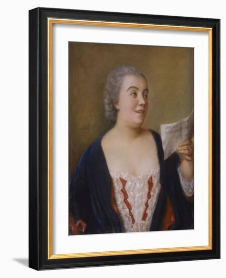 The Singer, 1736-Jean-Etienne Liotard-Framed Giclee Print