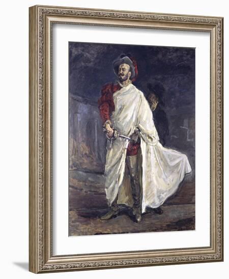 The Singer Francisco d'Andrade as Don Giovanni in Mozart's opera. 1912-Max Slevogt-Framed Giclee Print