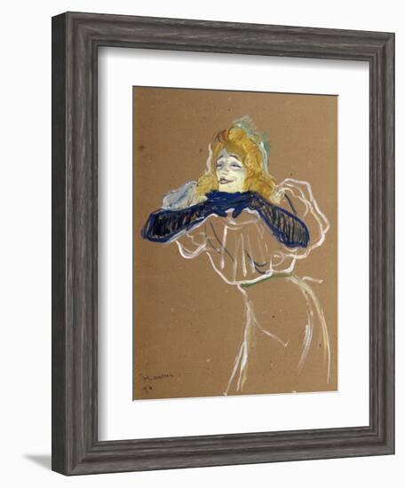 The Singer Yvette Guilbert, 1894-Henri de Toulouse-Lautrec-Framed Giclee Print