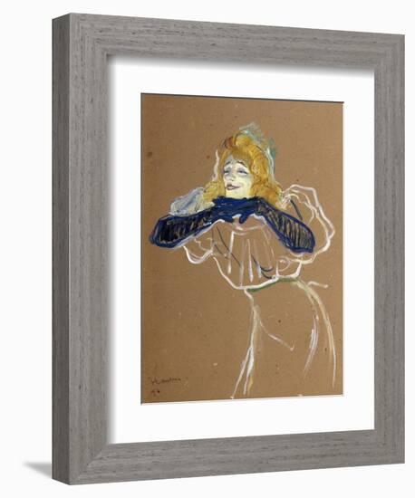 The Singer Yvette Guilbert, 1894-Henri de Toulouse-Lautrec-Framed Giclee Print