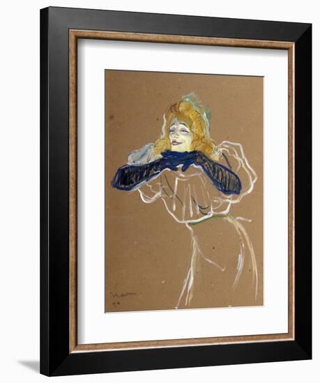 The Singer Yvette Guilbert, 1894-Henri de Toulouse-Lautrec-Framed Giclee Print