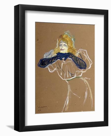 The Singer Yvette Guilbert, 1894-Henri de Toulouse-Lautrec-Framed Giclee Print