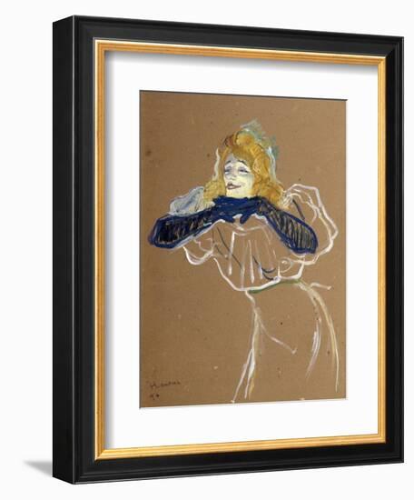 The Singer Yvette Guilbert, 1894-Henri de Toulouse-Lautrec-Framed Giclee Print