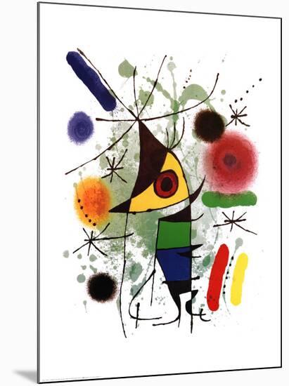 The Singer-Joan Miro-Mounted Art Print