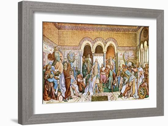 The Singers' Contest at the Wartburg Castle-Moritz Ludwig von Schwind-Framed Giclee Print