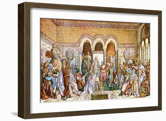 The Singers' Contest at the Wartburg Castle-Moritz Ludwig von Schwind-Framed Giclee Print