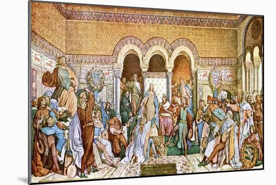 The Singers' Contest at the Wartburg Castle-Moritz Ludwig von Schwind-Mounted Giclee Print