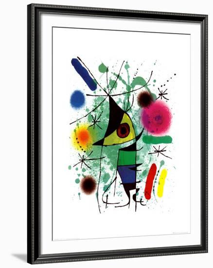 The Singing Fish-Joan Miro-Framed Art Print