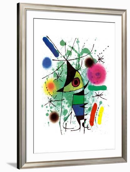 The Singing Fish-Joan Miro-Framed Art Print