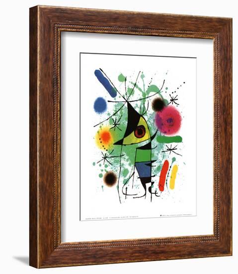 The Singing Fish-Joan Miro-Framed Art Print