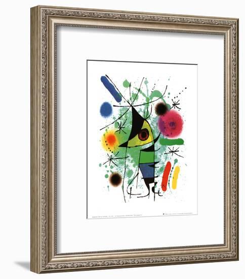 The Singing Fish-Joan Miro-Framed Art Print