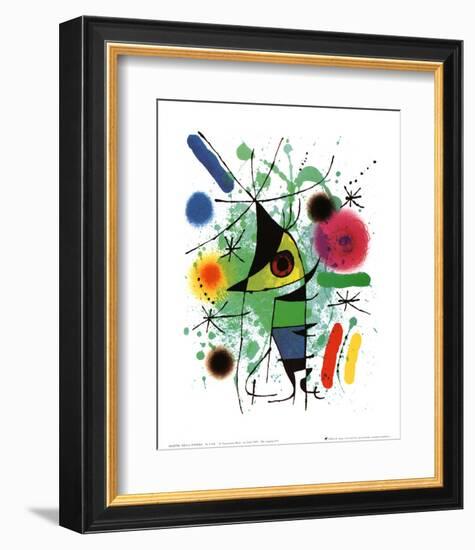 The Singing Fish-Joan Miro-Framed Art Print
