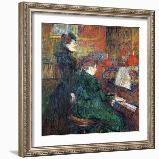 The Singing Lesson, 1864-1901-Henri de Toulouse-Lautrec-Framed Giclee Print