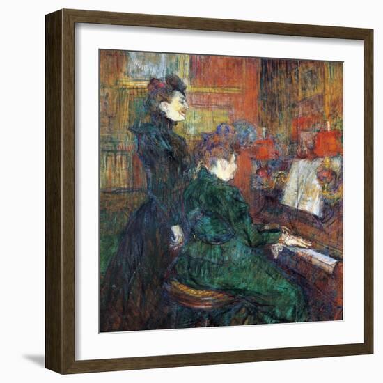 The Singing Lesson, 1864-1901-Henri de Toulouse-Lautrec-Framed Giclee Print