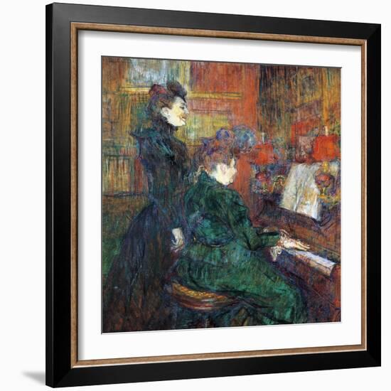 The Singing Lesson, 1864-1901-Henri de Toulouse-Lautrec-Framed Giclee Print