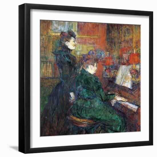 The Singing Lesson, 1864-1901-Henri de Toulouse-Lautrec-Framed Giclee Print