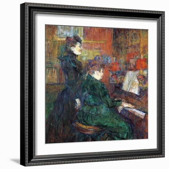 The Singing Lesson, 1864-1901-Henri de Toulouse-Lautrec-Framed Giclee Print