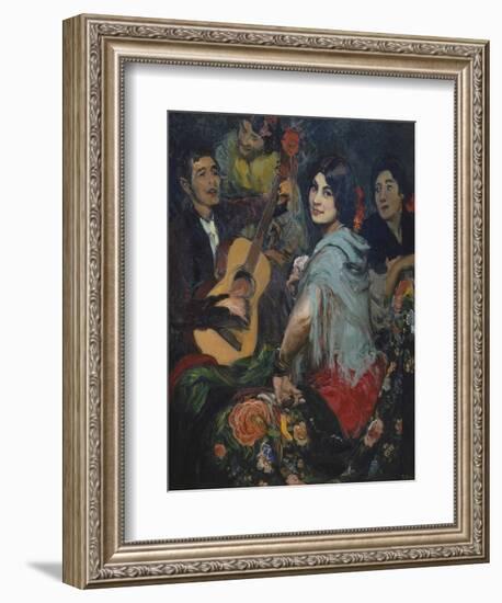 The Singing Woman, or La Juerga, C. 1905-Gonzalo Bilbao Y Martinez-Framed Giclee Print