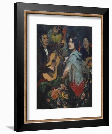 The Singing Woman, or La Juerga, C. 1905-Gonzalo Bilbao Y Martinez-Framed Giclee Print