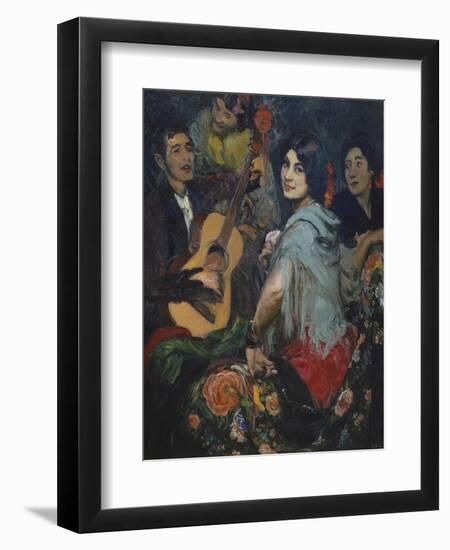 The Singing Woman, or La Juerga, C. 1905-Gonzalo Bilbao Y Martinez-Framed Giclee Print