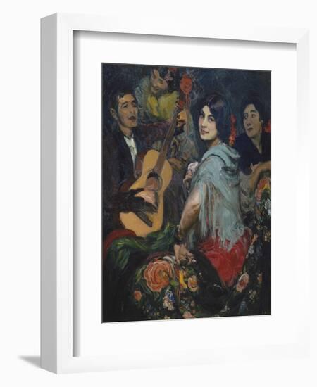 The Singing Woman, or La Juerga, C. 1905-Gonzalo Bilbao Y Martinez-Framed Giclee Print