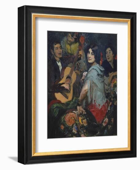 The Singing Woman, or La Juerga, C. 1905-Gonzalo Bilbao Y Martinez-Framed Giclee Print