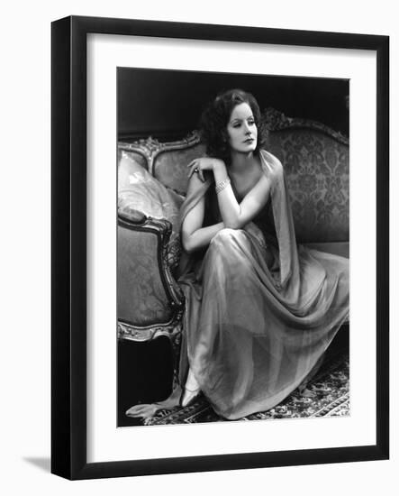 The Single Standart by John S. Robertson with Greta Garbo, 1929 (b/w photo)-null-Framed Photo