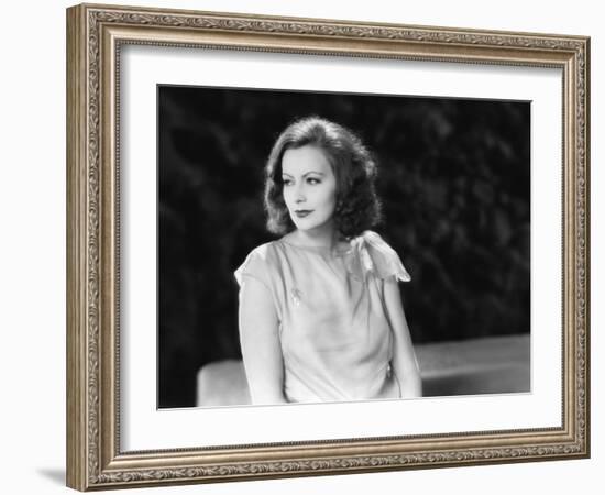 The Single Standart by John S. Robertson with Greta Garbo, 1929 (b/w photo)-null-Framed Photo