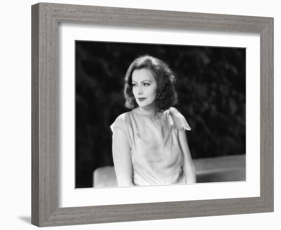 The Single Standart by John S. Robertson with Greta Garbo, 1929 (b/w photo)-null-Framed Photo