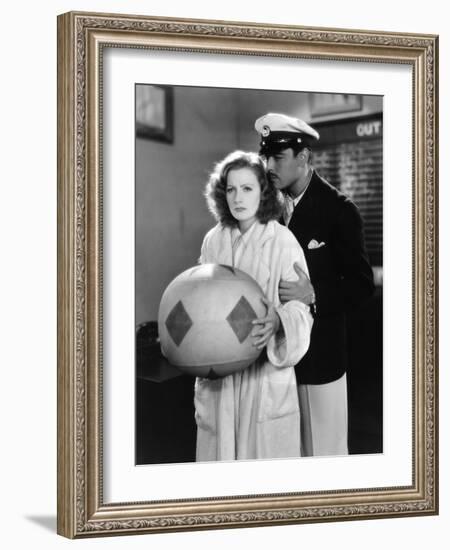 The Single Standart by John S. Robertson with Greta Garbo and Nils Asther, 1929 (b/w photo)-null-Framed Photo