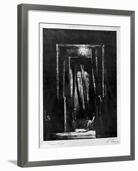 The Sinister Interior, 1930-L Daviel-Framed Giclee Print