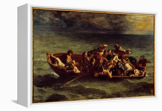 The Sinking of “Don Juan”. Illustration of the Book by George Gordon Byron Called Lord Byron (1788--Ferdinand Victor Eugene Delacroix-Framed Premier Image Canvas