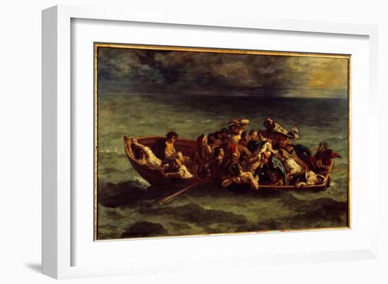 The Sinking of “Don Juan”. Illustration of the Book by George Gordon Byron Called Lord Byron (1788--Ferdinand Victor Eugene Delacroix-Framed Giclee Print