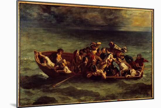 The Sinking of “Don Juan”. Illustration of the Book by George Gordon Byron Called Lord Byron (1788--Ferdinand Victor Eugene Delacroix-Mounted Giclee Print