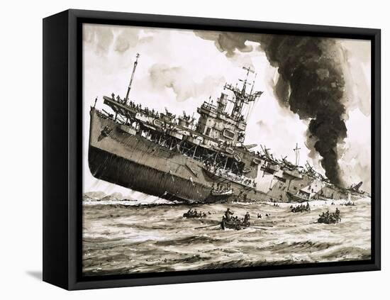 The Sinking of Hms Dasher-John S. Smith-Framed Premier Image Canvas