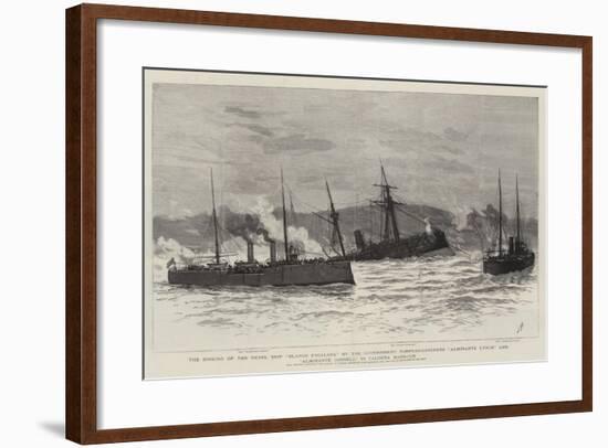 The Sinking of the Rebel Ship Blanco Encalada by the Government Torpedo-Catchers Almirante Lynch an-Joseph Nash-Framed Giclee Print