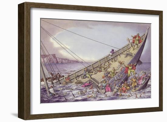 The Sinking of the White Ship-Pat Nicolle-Framed Giclee Print