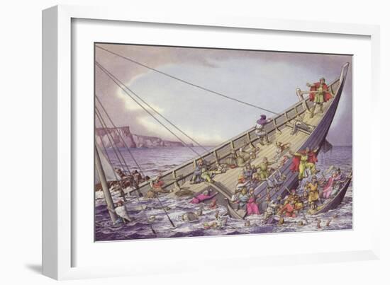 The Sinking of the White Ship-Pat Nicolle-Framed Giclee Print