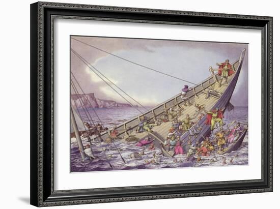 The Sinking of the White Ship-Pat Nicolle-Framed Giclee Print