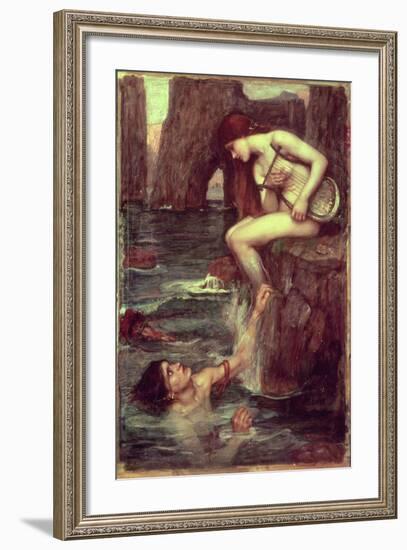 The Siren-John William Waterhouse-Framed Giclee Print