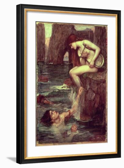 The Siren-John William Waterhouse-Framed Giclee Print